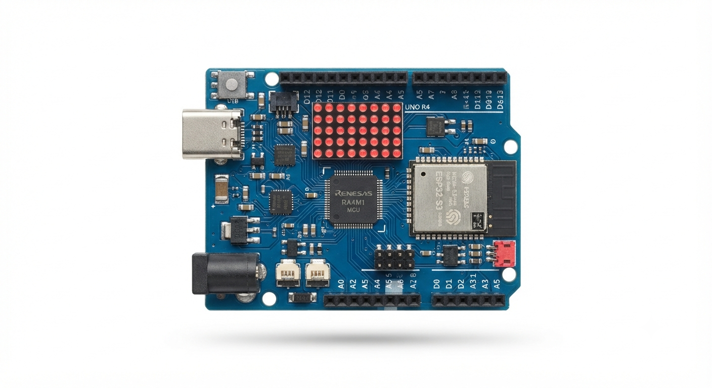 Arduino UNO R4 WiFi front view