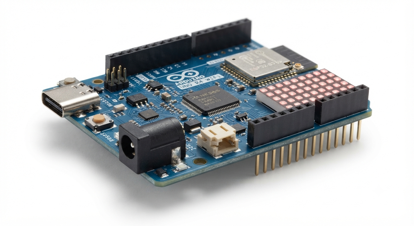 Arduino UNO R4 WiFi side view